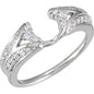 14K White 1/4 CTW Natural Diamond Ring Wrap Ethereal Legacy Boutiques
