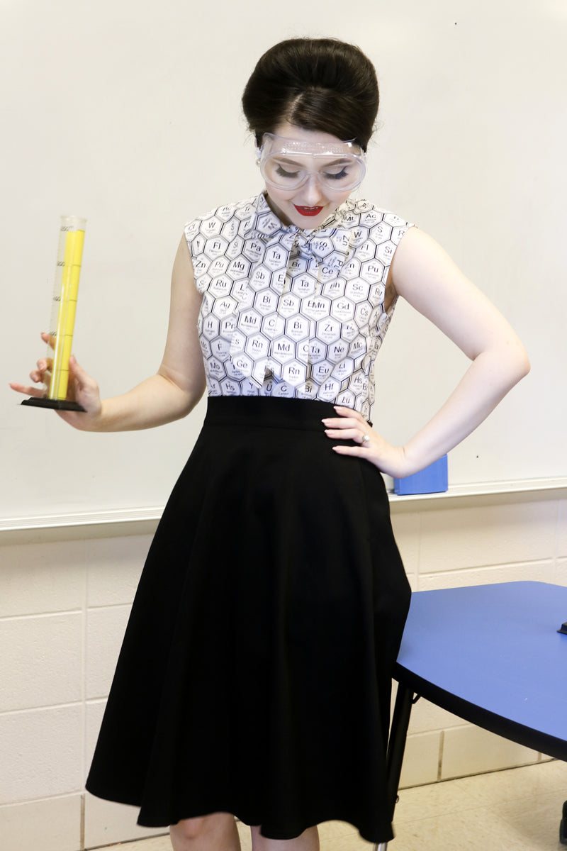 Charlotte Nova Skirt in Black Retrolicious