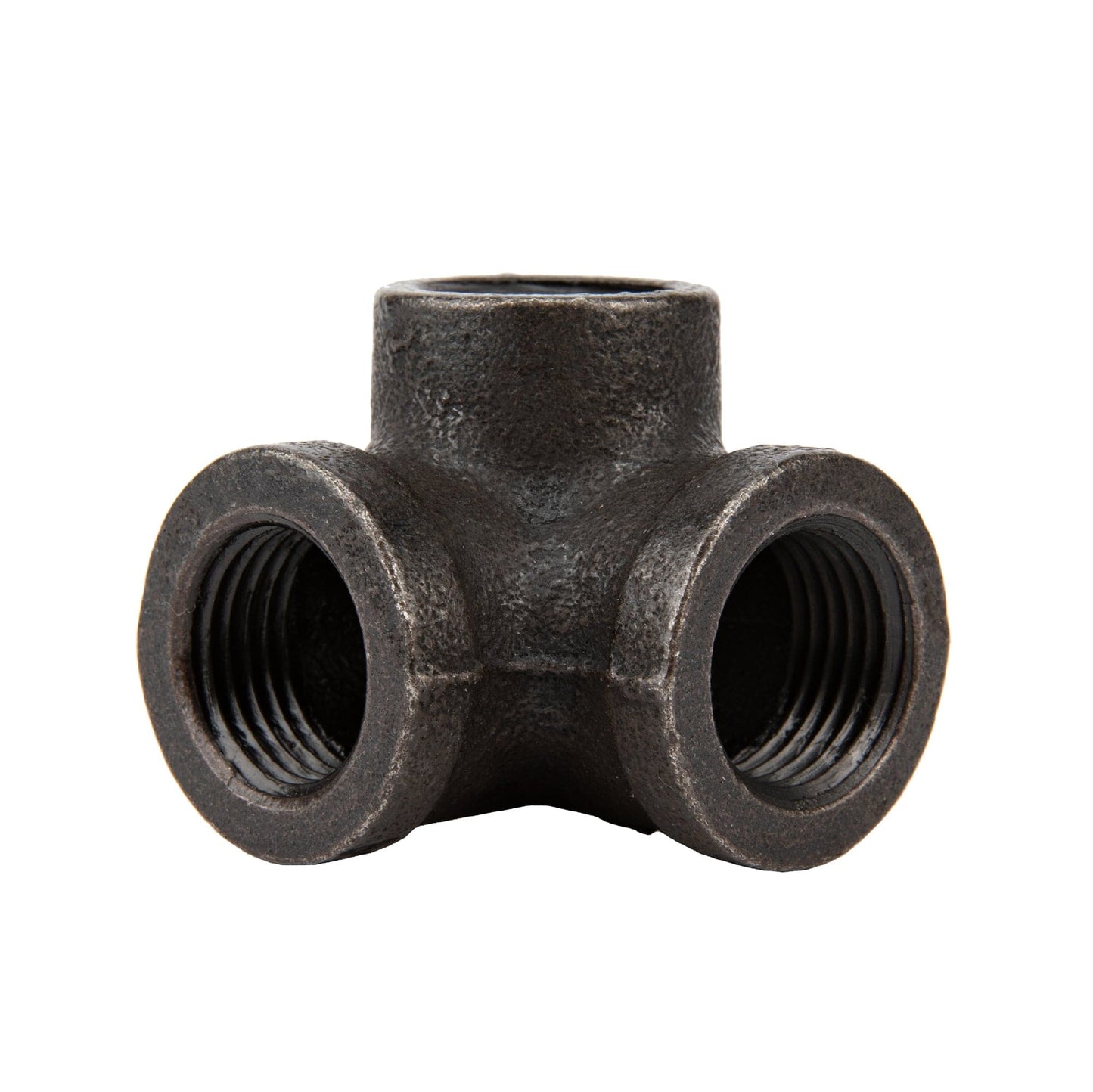 1/2 in.  Prefinished Matte Black Side Outlet Elbow PIPE DECOR