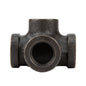 1/2 in.  Prefinished Matte Black Side Outlet Tee PIPE DECOR