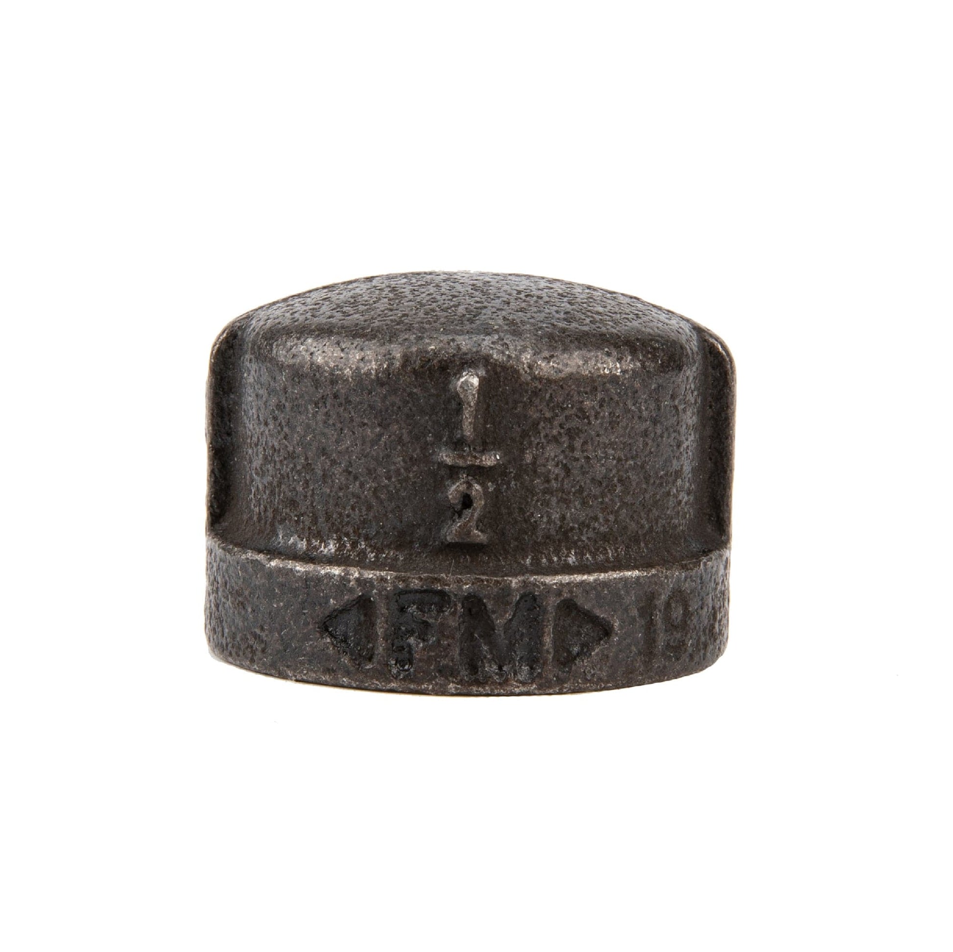 1/2 in. Prefinished Matte Black Cap PIPE DECOR