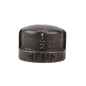1/2 in. Prefinished Matte Black Cap PIPE DECOR