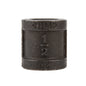 1/2 in. Prefinished Matte Black Coupling PIPE DECOR