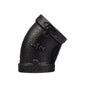 1/2 in. Prefinished Matte Black 45-Degree Elbow PIPE DECOR