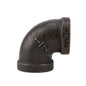 1/2 in. Prefinished Matte Black 90 Degree Elbow PIPE DECOR