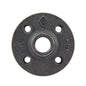 1/2 in. Prefinished Matte Black Floor Flange PIPE DECOR