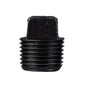 1/2 in. Prefinished Matte Black Plug PIPE DECOR