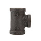 3/4 in. x 3/4 in. x 1/2 in. Prefinished Matte Black Reducing Tee PIPE DECOR