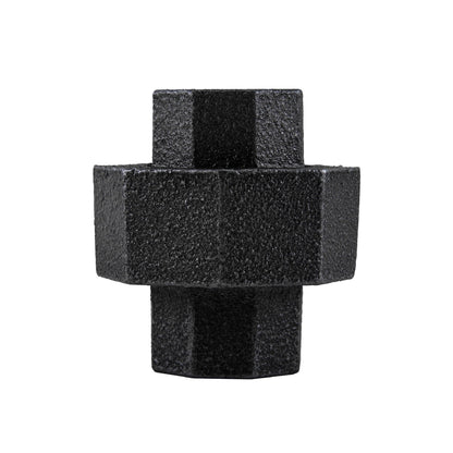 1/2 in. Prefinished Matte Black Union PIPE DECOR