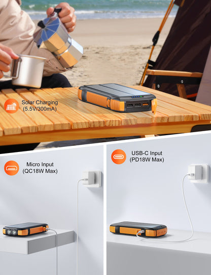 20000mAh Solar Power Bank SmartPursue™