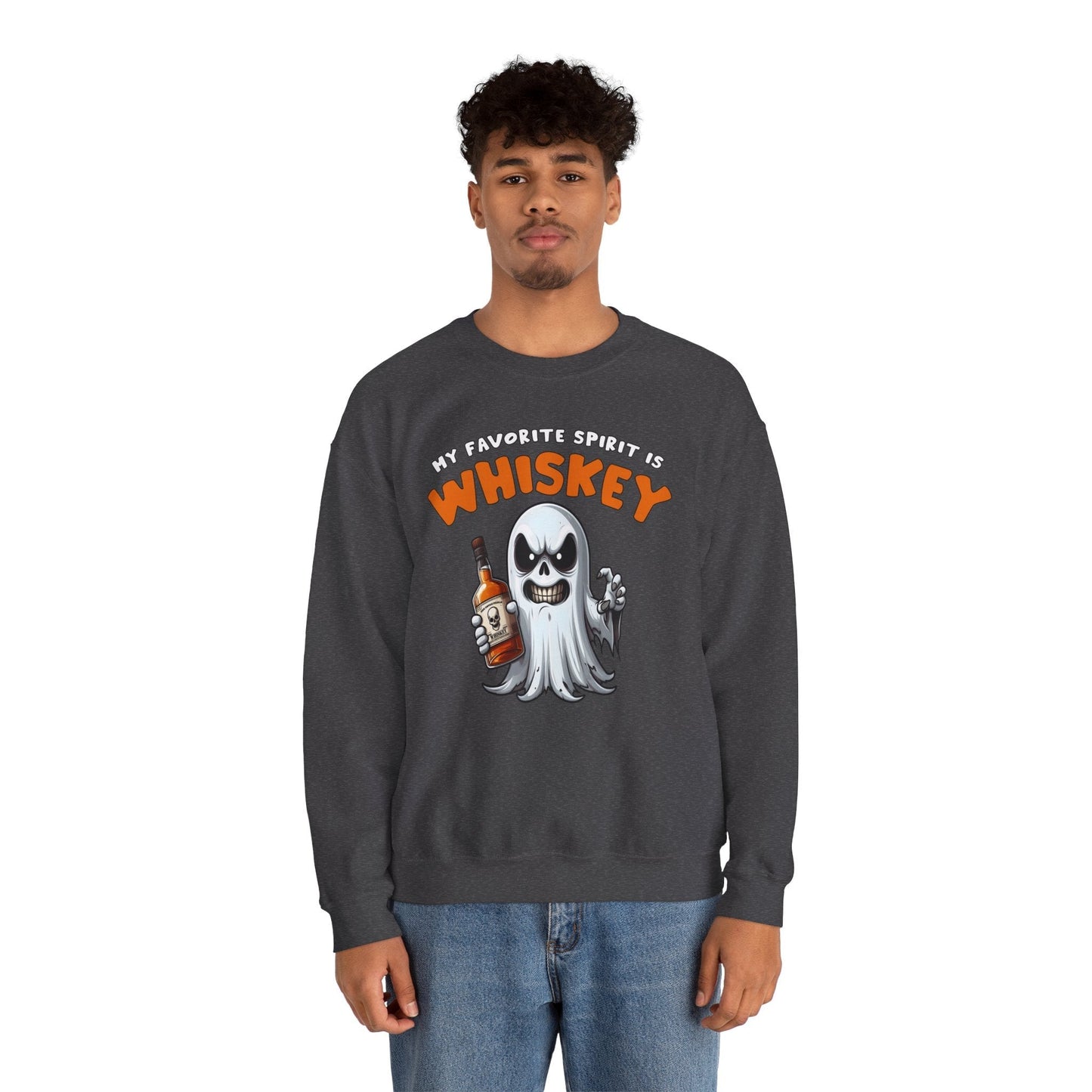 My Favorite Spirit Is Whiskey Crewneck Sweatshirt The Devil's Pickle