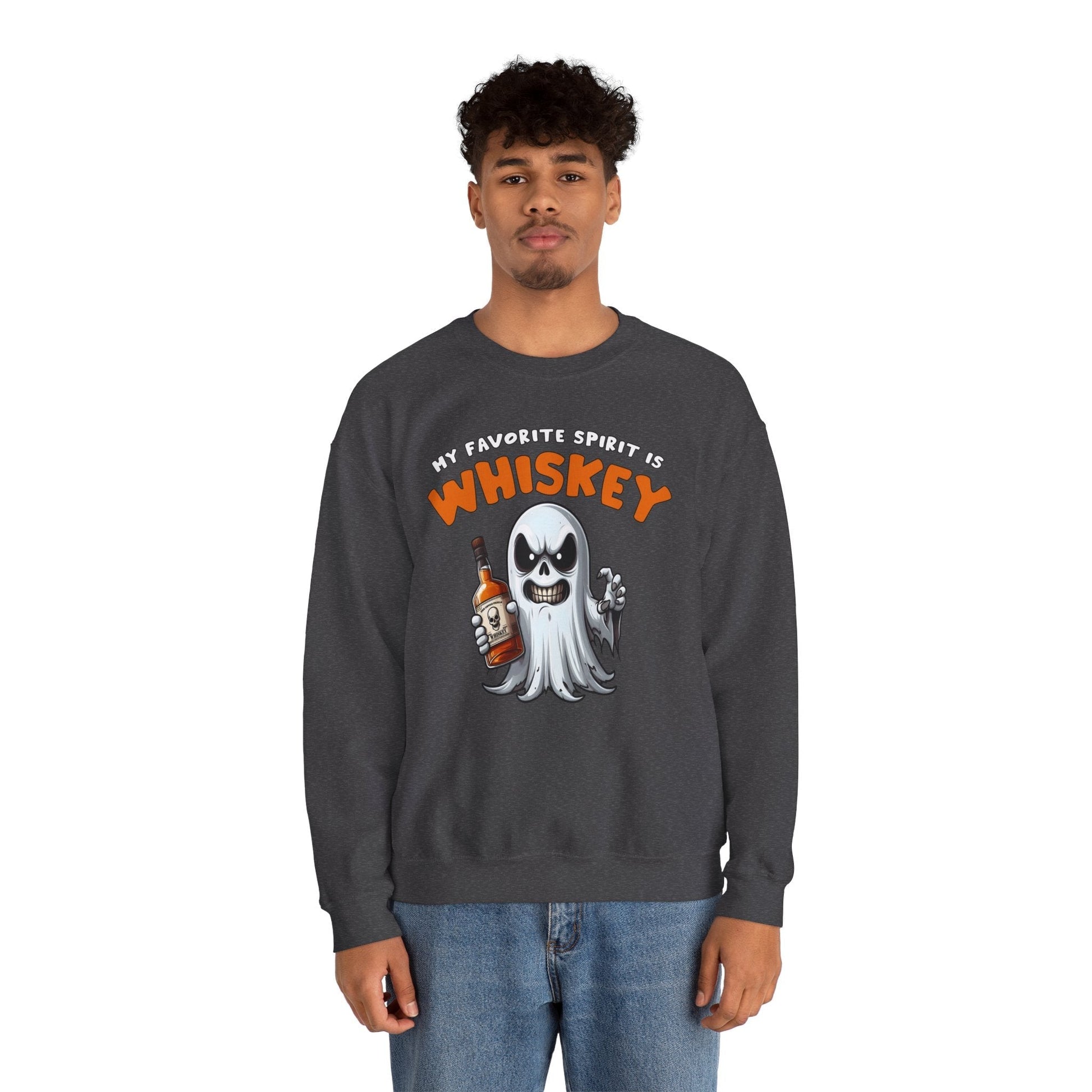 My Favorite Spirit Is Whiskey Crewneck Sweatshirt The Devil's Pickle