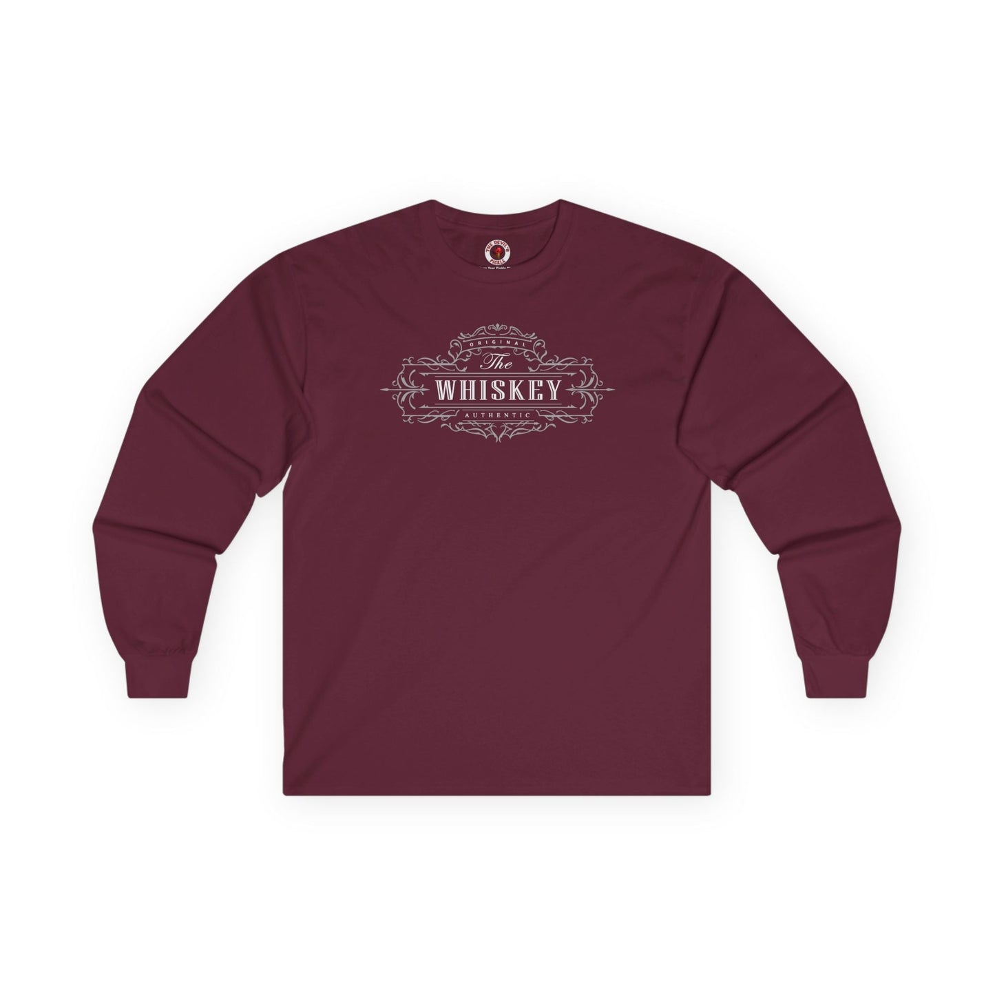 The Original Authentic Whiskey Long Sleeve Tee The Devil's Pickle