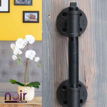 1/2 in. x 1 in. Prefinished Matte Black Pipe PIPE DECOR