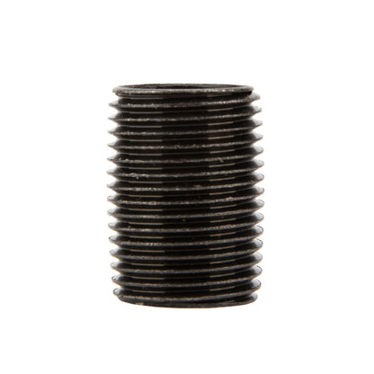 1/2 in. x 1 in. Prefinished Matte Black Pipe PIPE DECOR