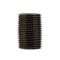 1/2 in. x 1 in. Prefinished Matte Black Pipe PIPE DECOR