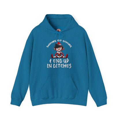 Snitches Get Stitches Hooded Sweatshirt The Devil's Pickle