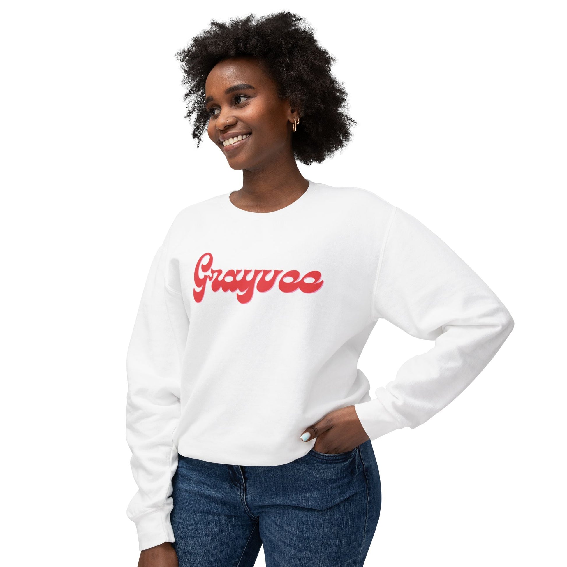 Unisex Lightweight Crewneck Sweatshirt "Grayvee" Grayceful LLC