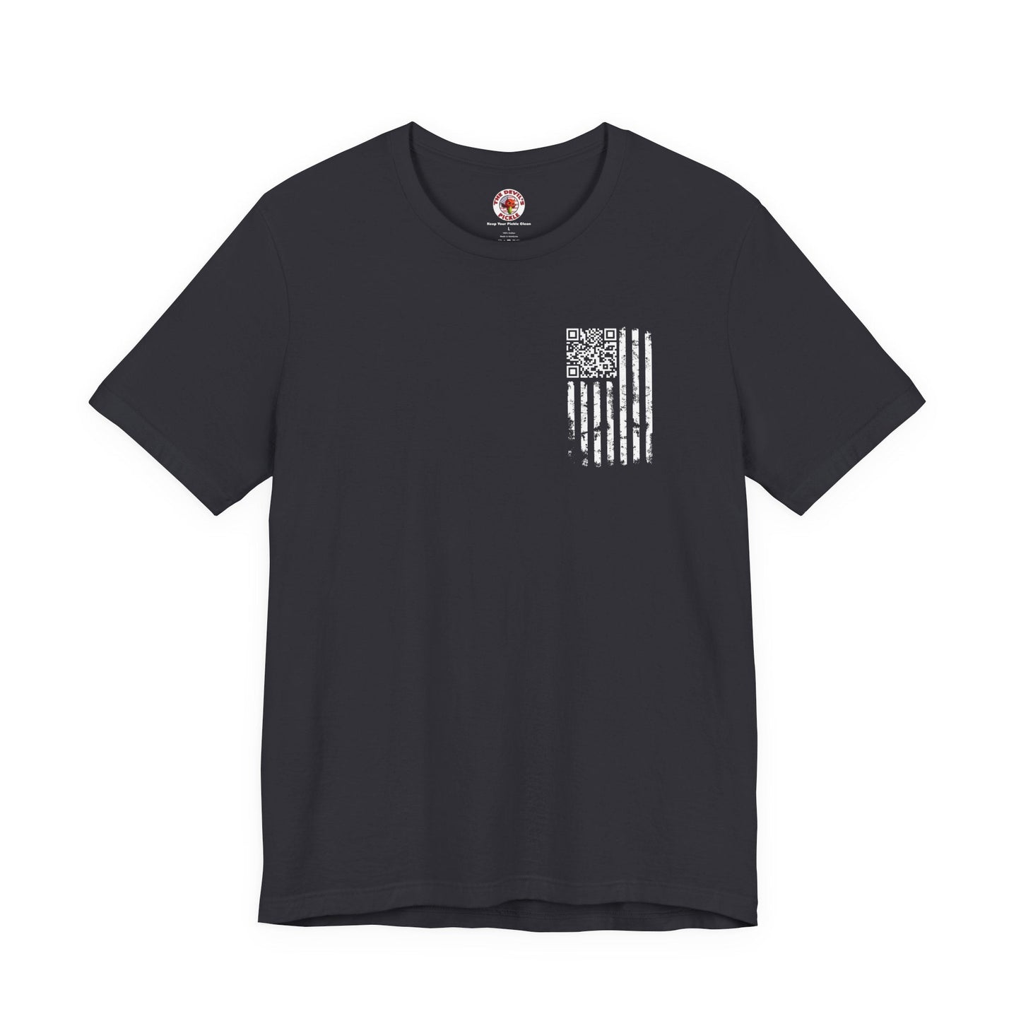 American Flag QR Code T-Shirt The Devil's Pickle