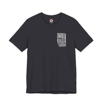 American Flag QR Code T-Shirt The Devil's Pickle