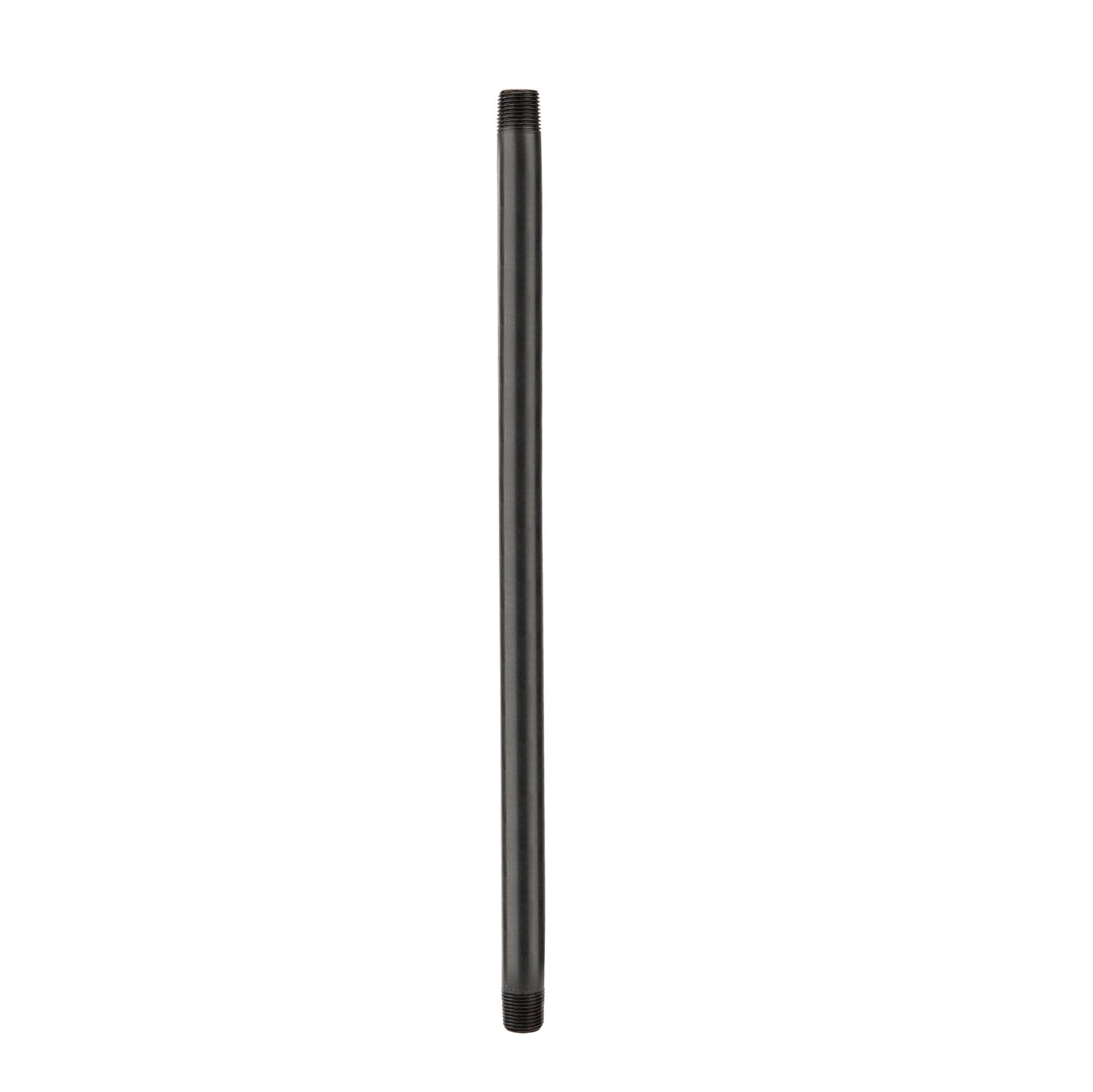 1/2 in. x 11 in. Prefinished Matte Black Pipe PIPE DECOR