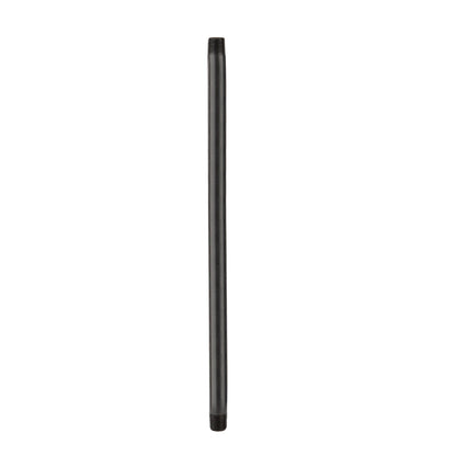 1/2 in. x 11 in. Prefinished Matte Black Pipe PIPE DECOR