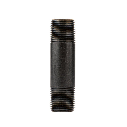1/2 in. x 3 in. Prefinished Matte Black Pipe PIPE DECOR