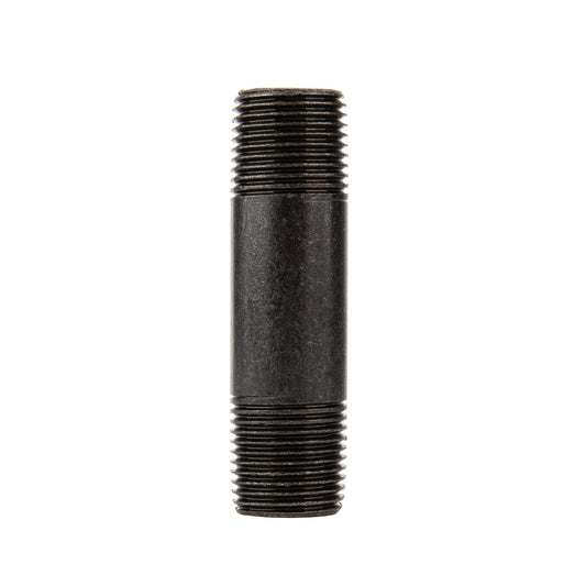 1/2 in. x 3 in. Prefinished Matte Black Pipe PIPE DECOR