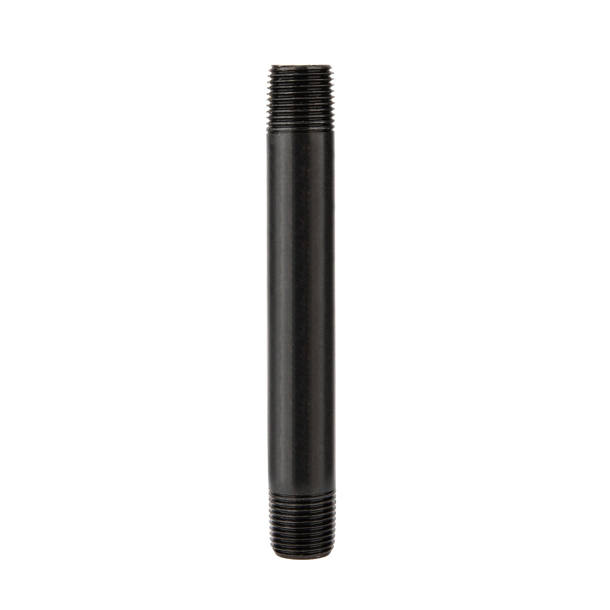 1/2 in. x 6 in. Prefinished Matte Black Pipe PIPE DECOR