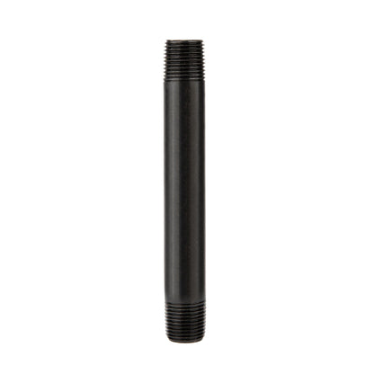 1/2 in. x 6 in. Prefinished Matte Black Pipe PIPE DECOR