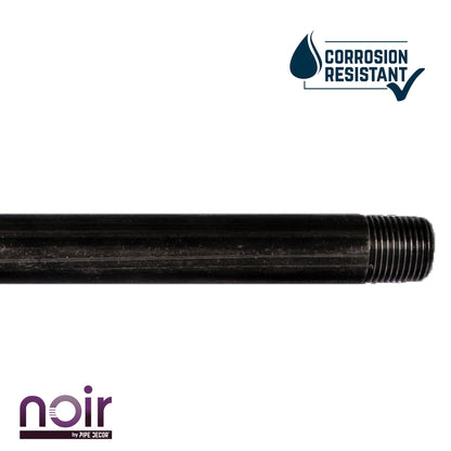 1/2 in. x 10 in. Prefinished Matte Black Pipe PIPE DECOR
