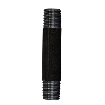 1/2 in. x 4 in. Prefinished Matte Black Pipe PIPE DECOR