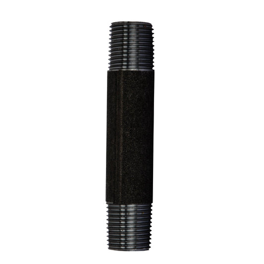 1/2 in. x 4 in. Prefinished Matte Black Pipe PIPE DECOR