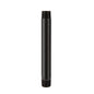 3/4 in. x 8 in. Prefinished Matte Black Pipe PIPE DECOR