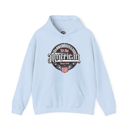 Damn it Feels Good To Be American Hooded Sweatshirt The Devil's Pickle