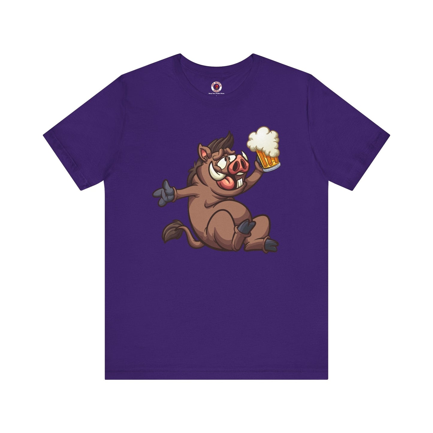 Beer Drinking Boar T-Shirt The Devil's Pickle