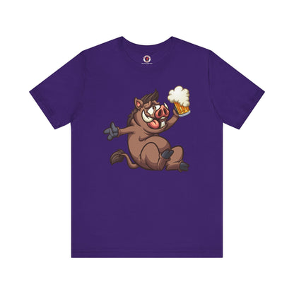 Beer Drinking Boar T-Shirt The Devil's Pickle