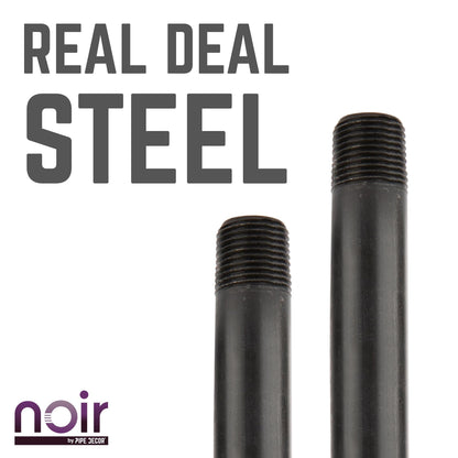 1/2 in. x 36 in. Prefinished Matte Black Pipe PIPE DECOR