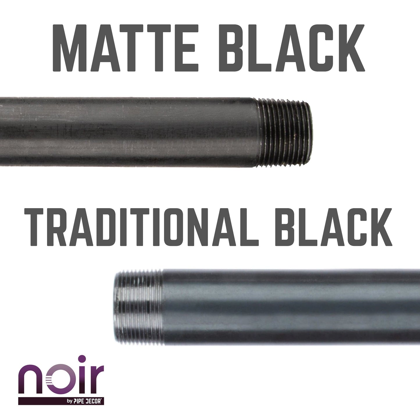 1 in. x 30 in. Prefinished Matte Black Pipe PIPE DECOR