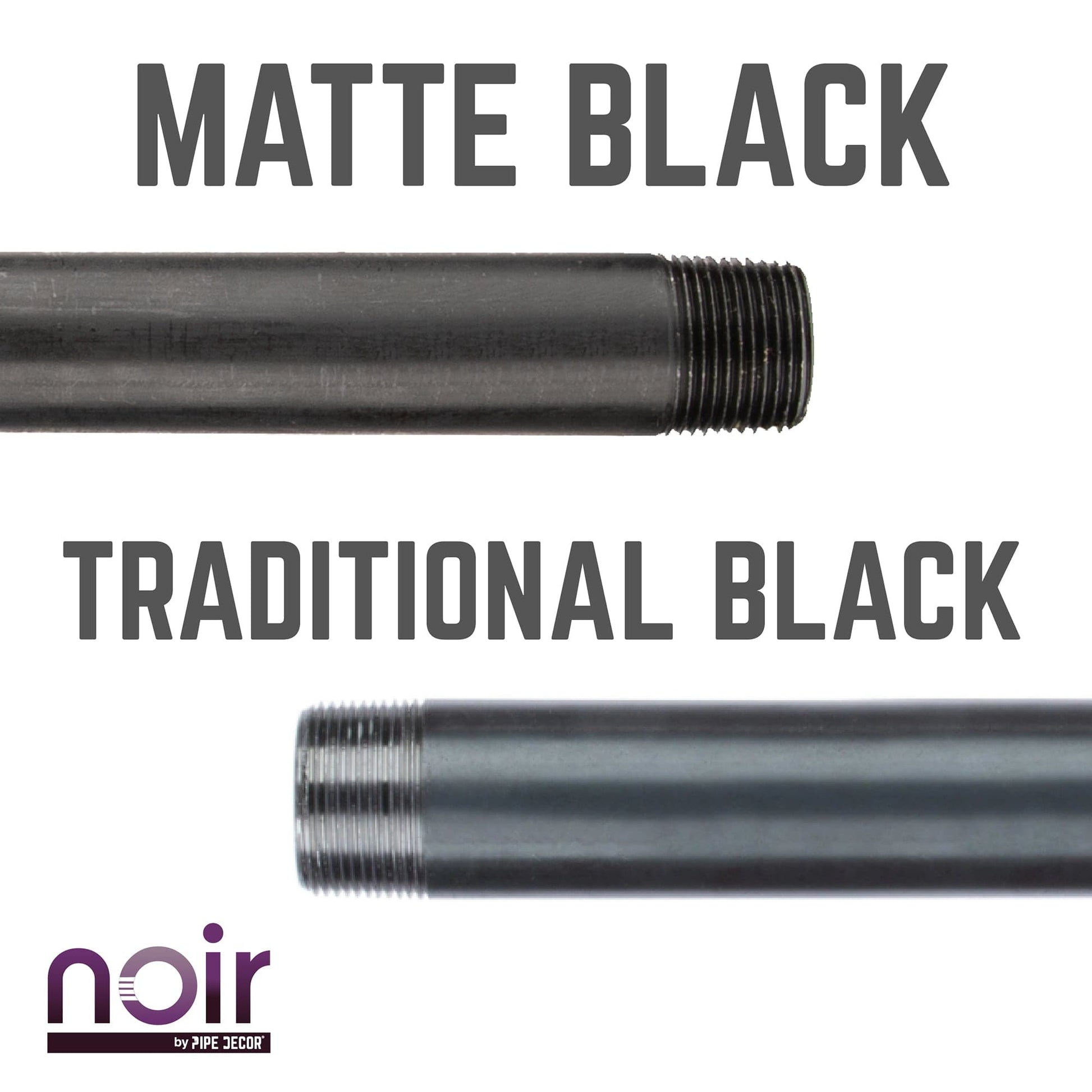 1 in. x 30 in. Prefinished Matte Black Pipe PIPE DECOR