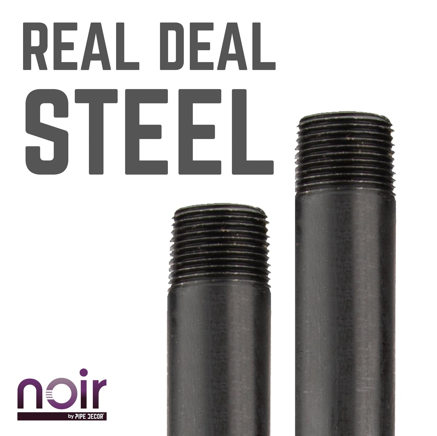 1 in. x 30 in. Prefinished Matte Black Pipe PIPE DECOR