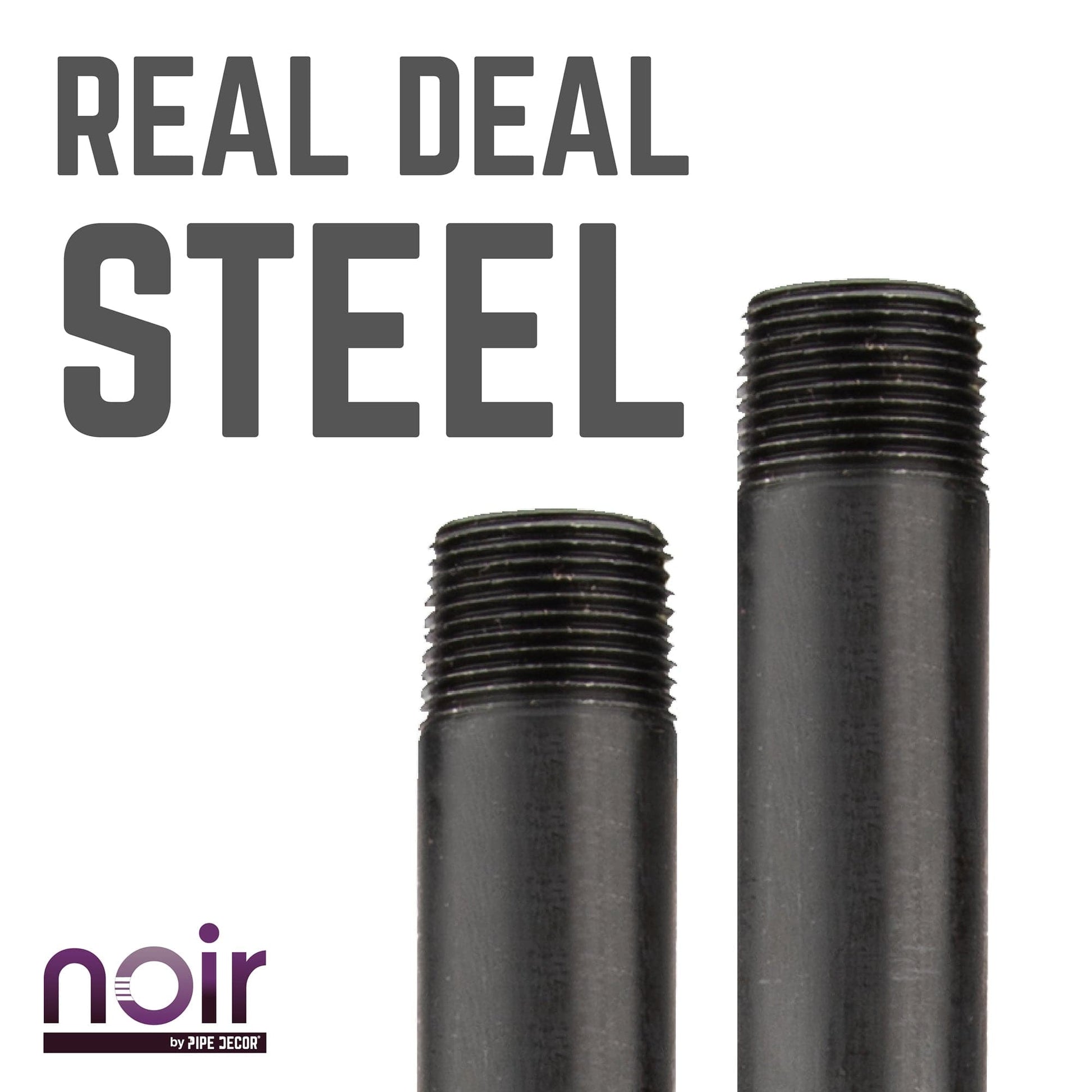 1 in. x 30 in. Prefinished Matte Black Pipe PIPE DECOR