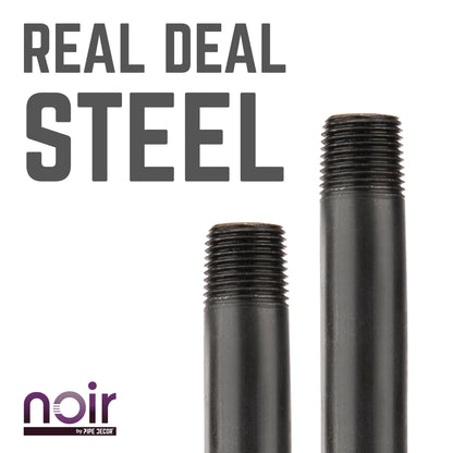 3/4 in. x 18 in. Prefinished Matte Black Pipe PIPE DECOR