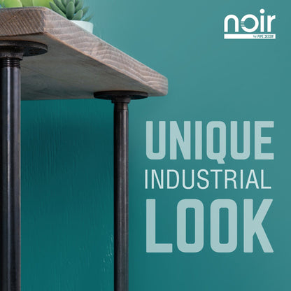 1 in. x 30 in.  Noir Black Round Flange Pipe Table Legs - 4 Pack PIPE DECOR