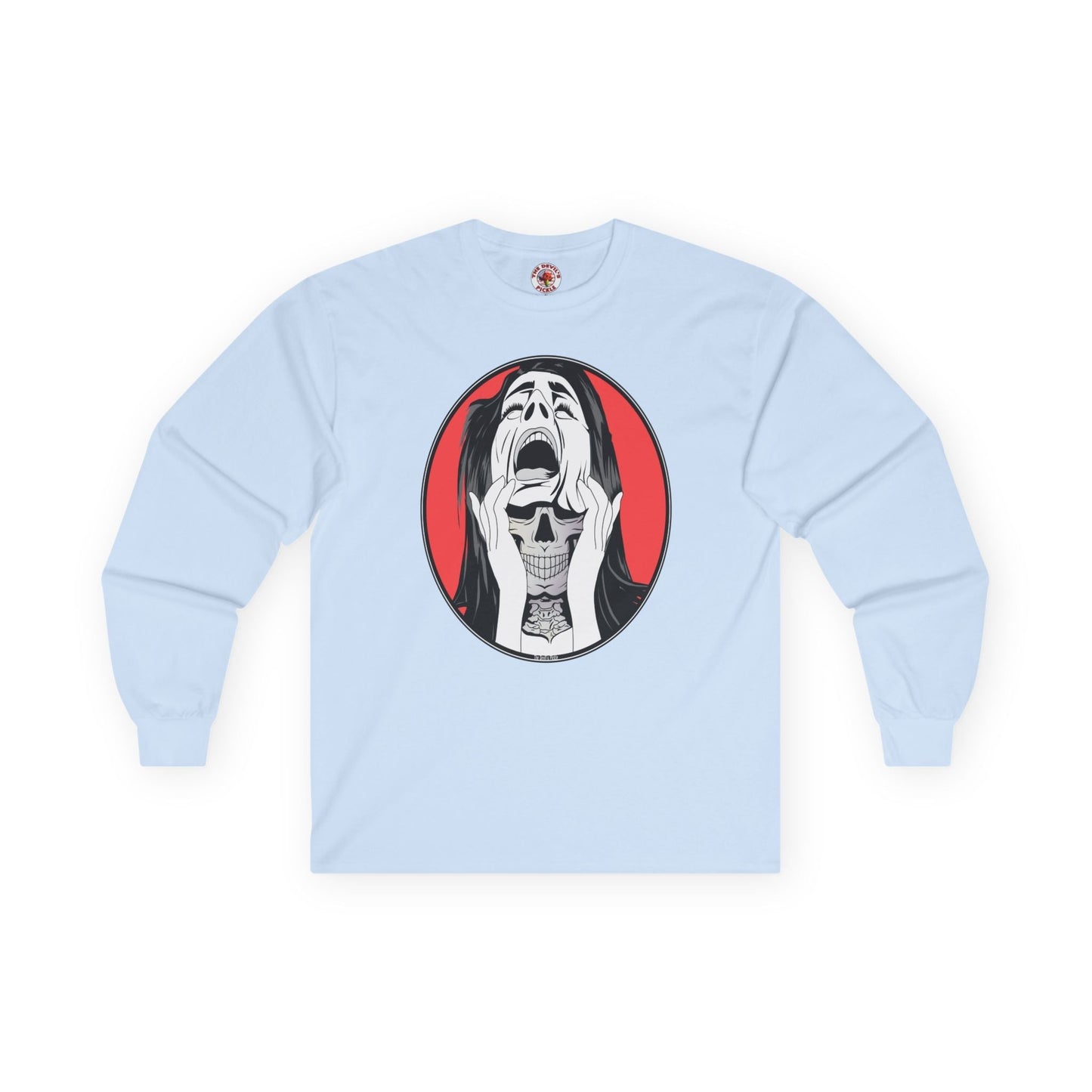 Skull Woman Long Sleeve Tee The Devil's Pickle