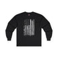 American Grunge Flag Long Sleeve Tee The Devil's Pickle