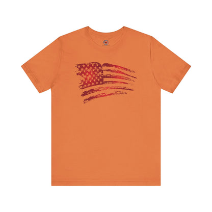 Red American Flag T-Shirt The Devil's Pickle