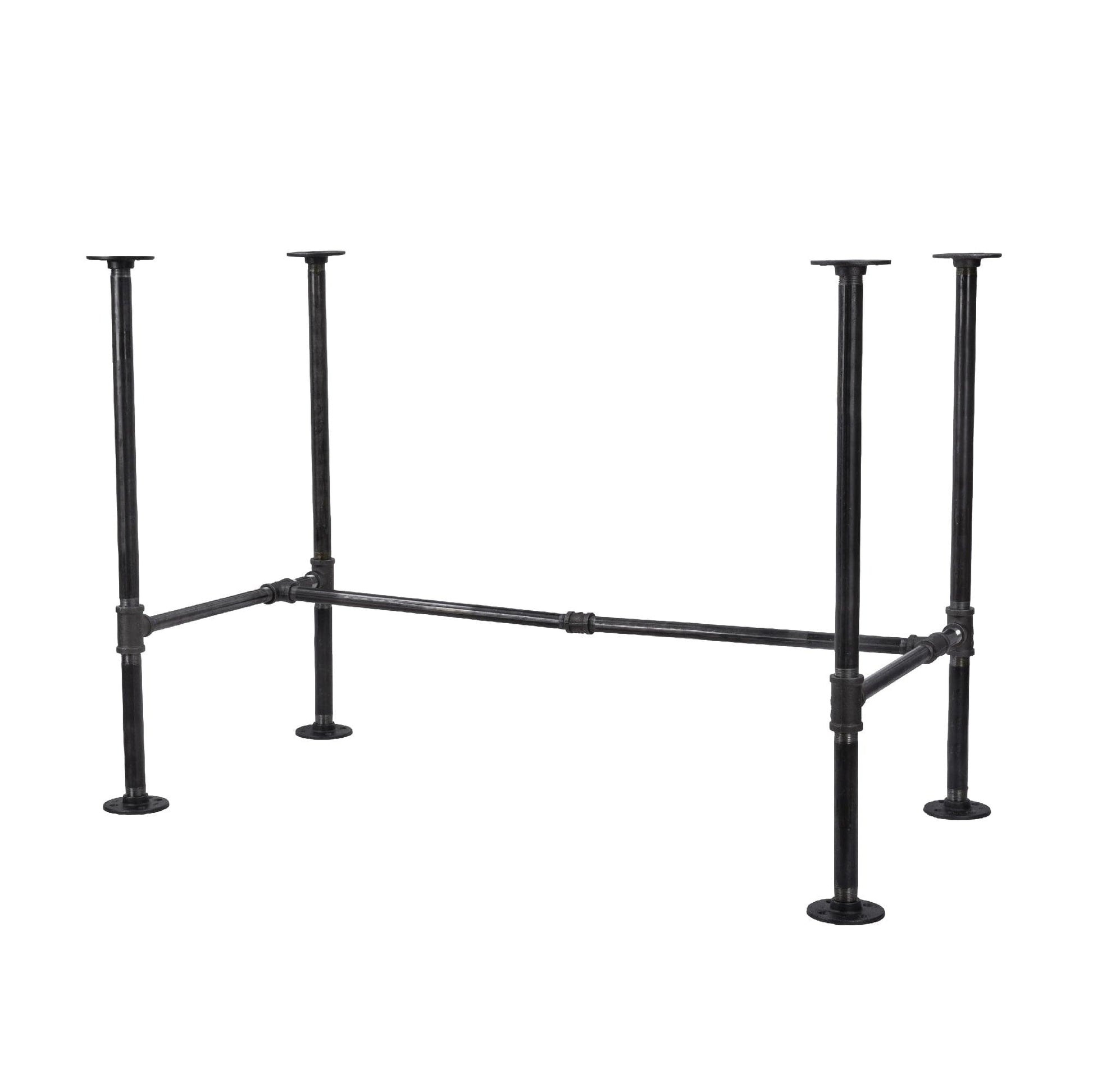 Noir Black H Desk by PIPE DECOR PIPE DECOR