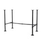 Noir Black H Desk by PIPE DECOR PIPE DECOR