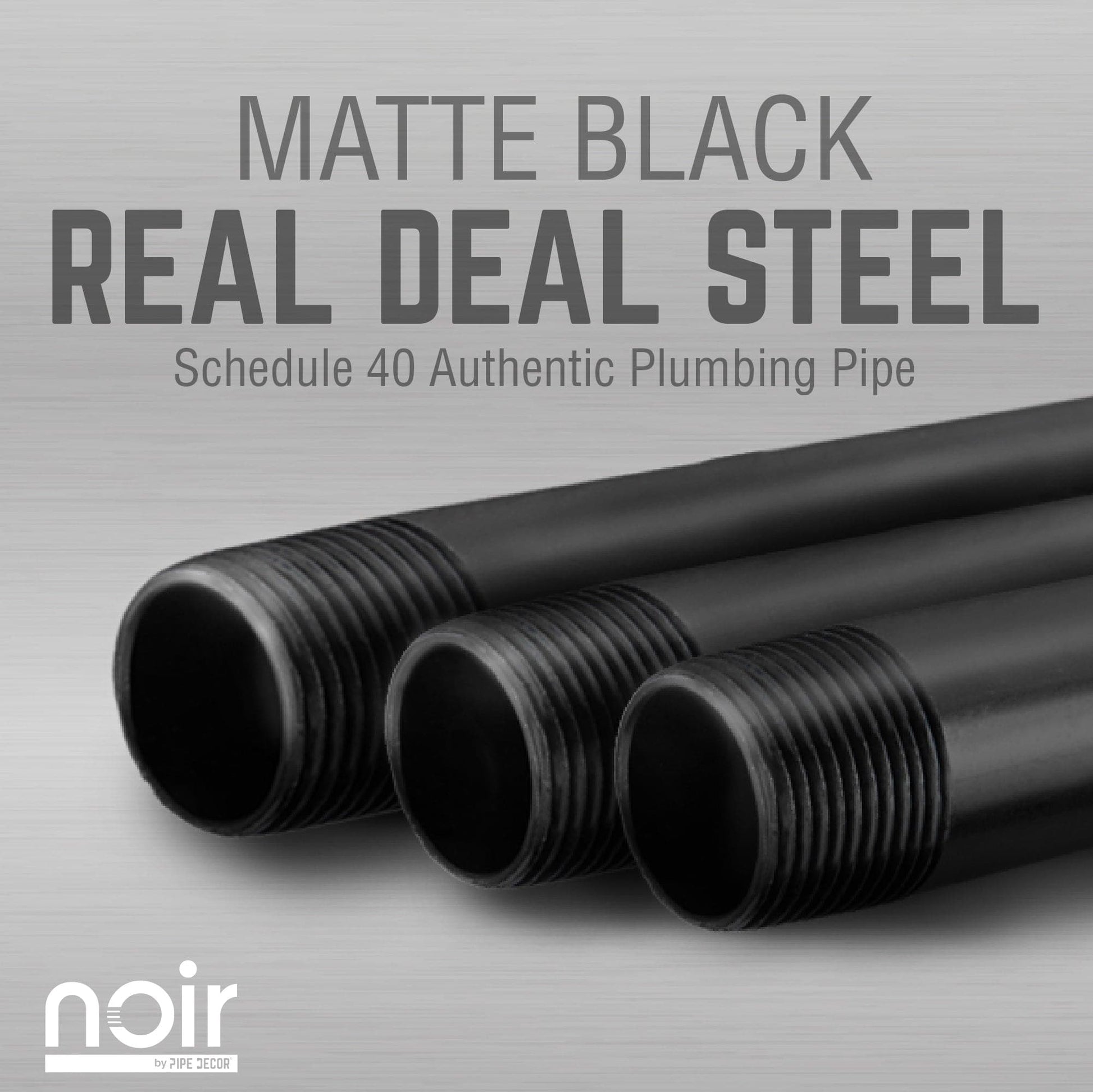 Noir Black H Desk by PIPE DECOR PIPE DECOR